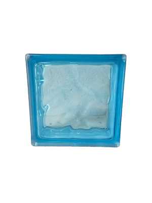 Glass Block - Mulia 8x8x3 Blue Wave (7 1/2'' x 7 1/2'' x 3 1/8'')
