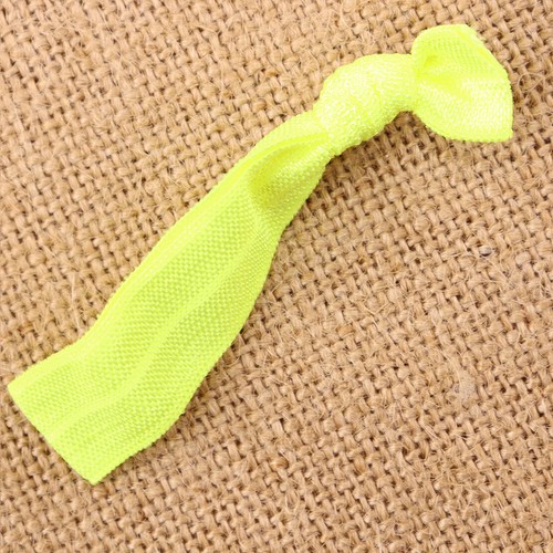 100pcs Elastic Beautiful Holder Colorful Ribbon Hair Ties Knotted Hairband Girl - Picture 3 of 4