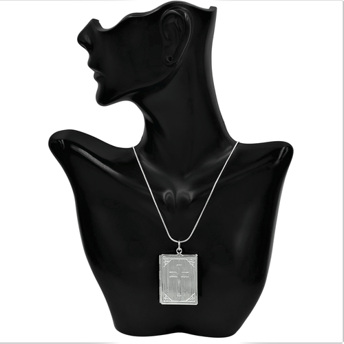 Bible Photo Locket Pendant Necklace Sterling Silver - 第 2/8 張圖片