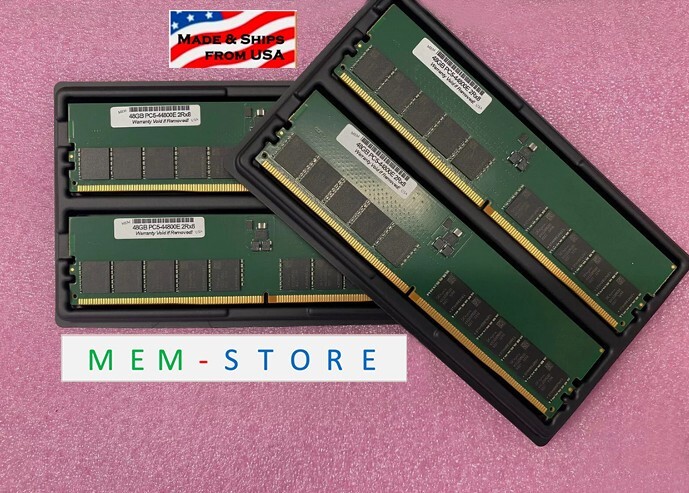 192GB 4x48GB DDR5-5600 ECC UDIMM RAM Compatible w/ Gigabyte MC13