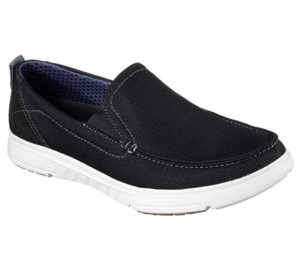 NUOVE pantofole SKECHERS Uomini Scarpe Da Ginnastica Mocassini Knit Foam MOOGEN Nero Memory | eBay