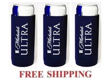 MICHELOB ULTRA 3 SLIM CAN HOLDER COOLER COOZIE COOLIE KOOZIE HUGGIE NEW BUD