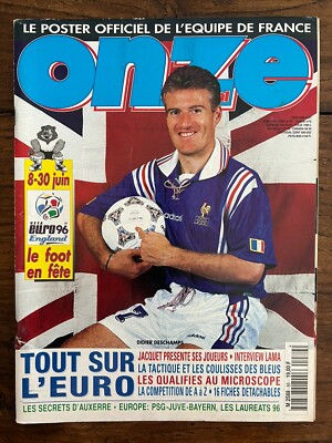 VACHE QUI RIT FOOTBALL 1996 EQUIPE FRANCE EURO 96 DIDIER DESCHAMPS