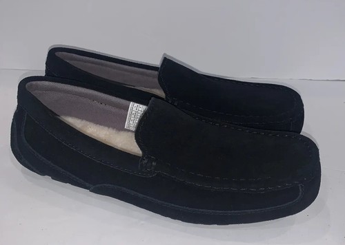Mocassino slip-on UGG Australia Alder scarpe da uomo nere taglia 9 NUOVE - Foto 3 di 11