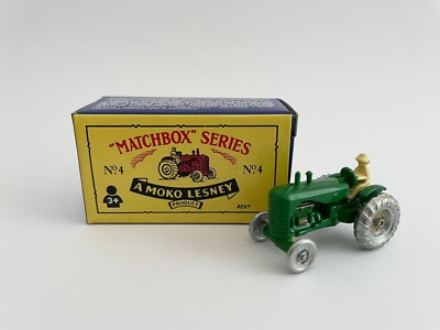 Lesney Matchbox Series #4 grüner Traktor Neu und im Originalkarton