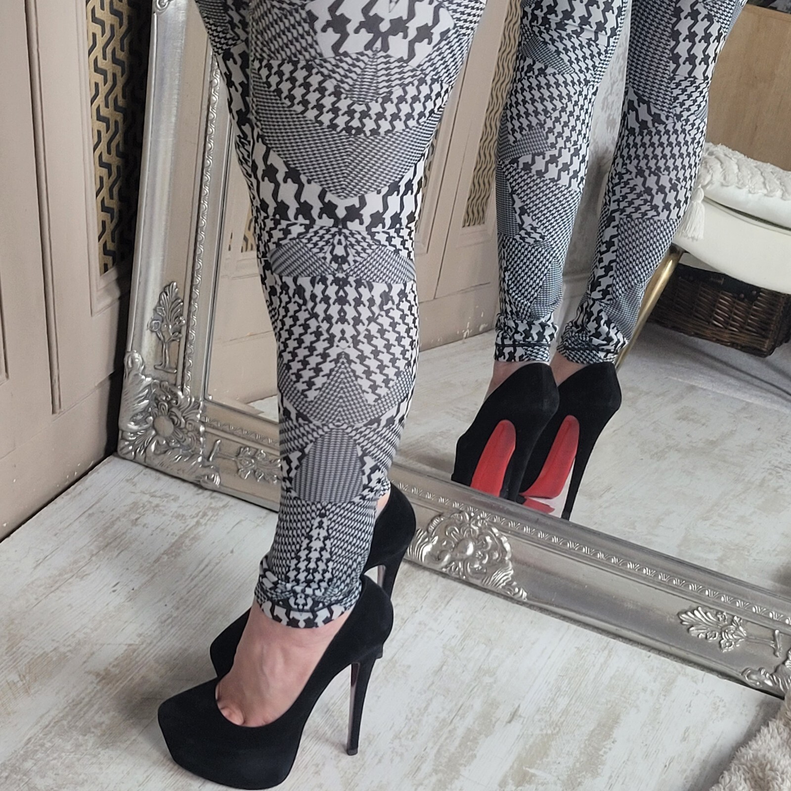 Alexander Mcqueen Patterned Stretch Leggings Pant… - image 23