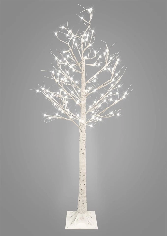 LED Baum Lichterbaum warm-weiß Innen Außen Deko Birkenbaum-Optik Lichterzweige - Bild 3 von 3