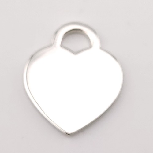 2001 Tiffany & Co. Sterling Silver Medium Heart Charm Pendant - Picture 8 of 9