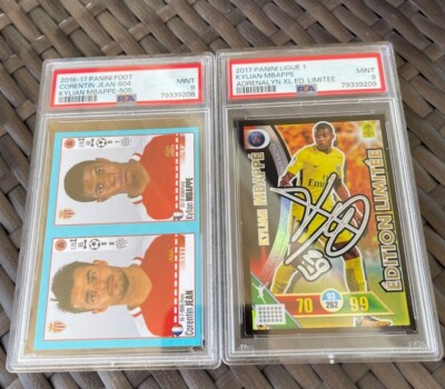 2016-17 Panini Foot Kylian Mbappé PSA 9 Rc #505 Rookie 2017