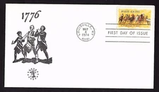 #1528 10c Horse Racing - 1776 Cachet FDC 