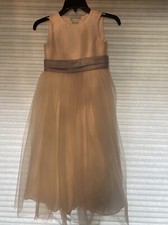 Flower Girl Communion Dress with Light Blue Sash Tool