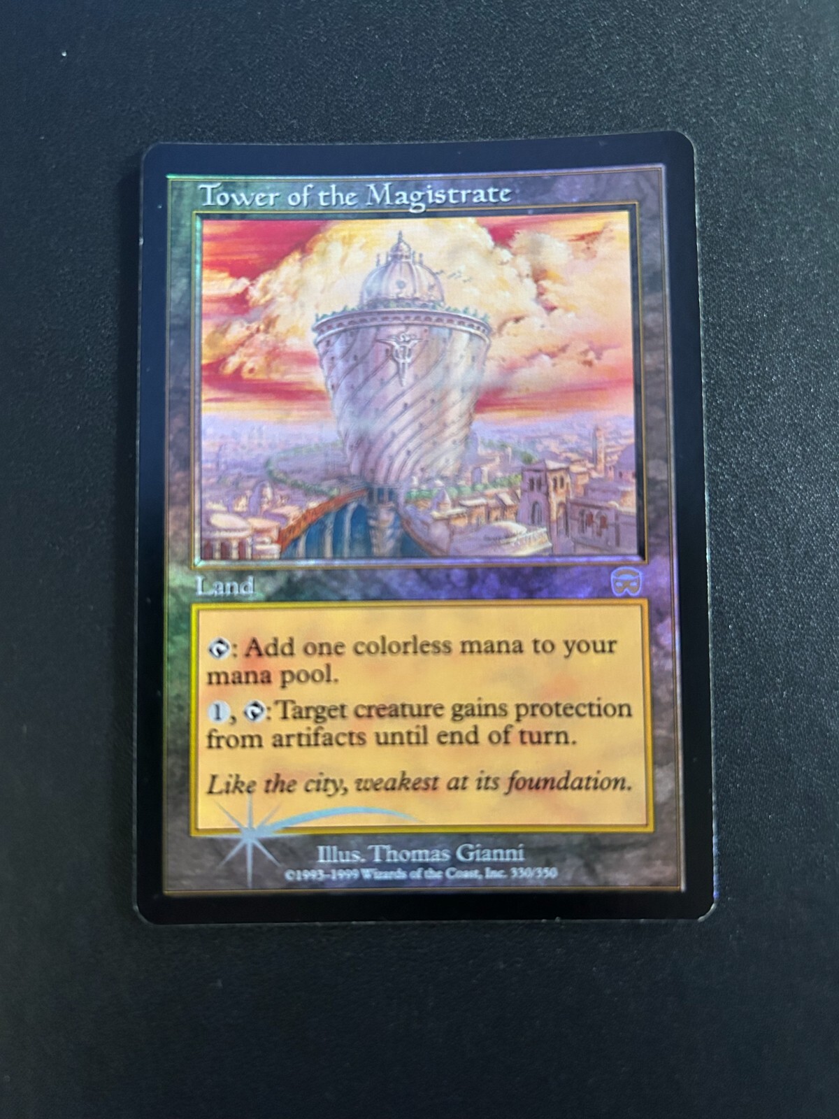 FOIL Tower of the Magistrate | MtG Magic Mercadian Masques | English | LP