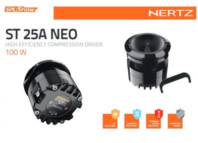 Hertz ST 25A Neo.2 SPL Tweeters 100 Watts 1 Pair