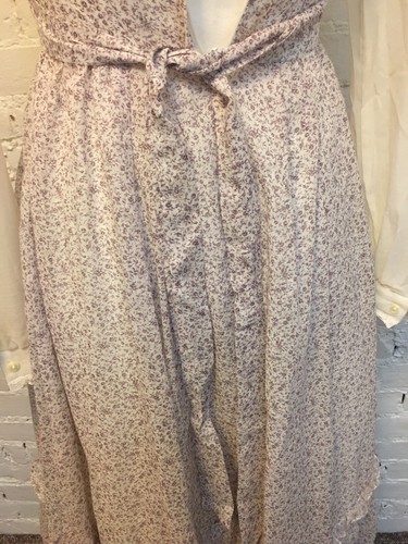 Gunne Sax Jessica McClintock vintage anni 70 abito prateria corsetto lilla calico taglia 5 - Foto 10 di 12