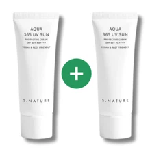 S.Nature Aqua 365 UV Sun  Protective Cream 40ml x 2pcs SPF50+ PA++++ K-Beauty