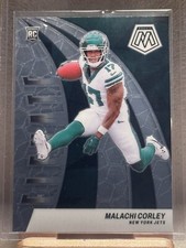 Malachi Corley Rookie Elevate Insert 2024 Mosaic Football No. 9 Jets
