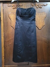 David's Bridal Size 4 Black bridesmaid dress