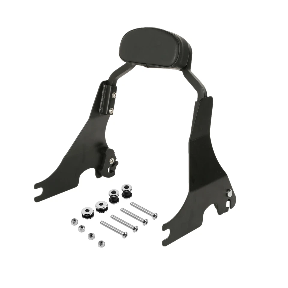 Barra Sissy negra respaldo corto + kit de acoplamiento apto para Harley Sportster 883 04-23 Foto 3 de 4