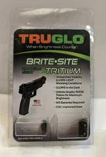 TruGlo BriteSite Tritium Handgun Sight Set for Springfield XD and XDM Green