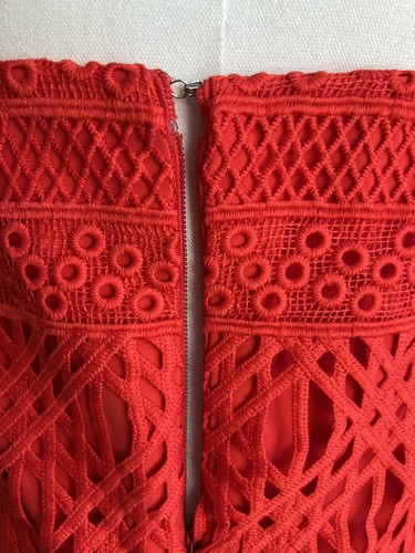 KOOKAI Rosetta Red Lace Tube Top Size 34 – Strapless crochet - Picture 4 of 6