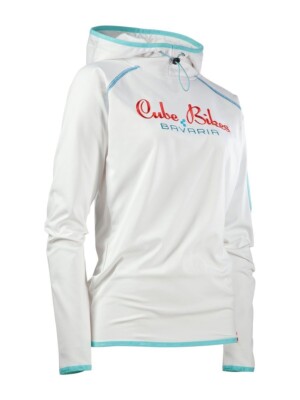 Cube Womens WLS Hoody Bavaria After Race White/Blue Size XL RRP £60