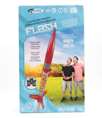 Estes Flash Model Rocket Launch Set Soars Up To 950ft #1478 2016 | eBay