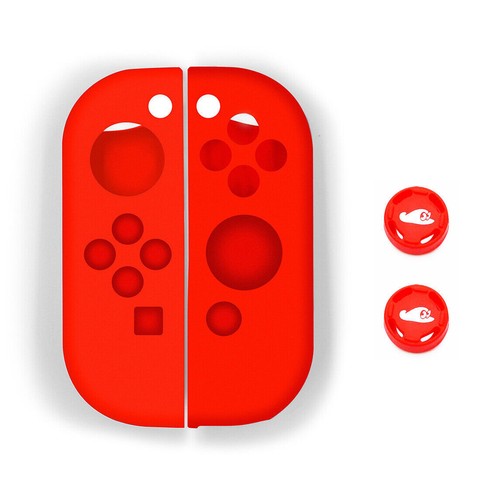 Silicone Soft Case For Nintendo Switch Oled Joy-con Skin Protective Cover Caps - Picture 14 of 70