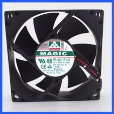 MAGIC MGA8024YR-O25 DC24V 0.26A 8CM 2-wire Inverter Cooling Fan