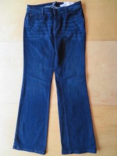 New Women  s Ann Taylor Jeans Dark Blue Denim Pants Curvy Boot Leg Size 10 80