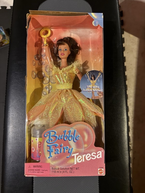 Mattel Barbie Bubble Fairy Teresa Doll (1998) with model number #22089,