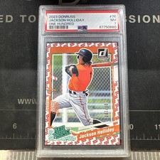2023 Panini Donruss - Rated Prospect Jackson Holliday #76 One Hundred /100 (RC)