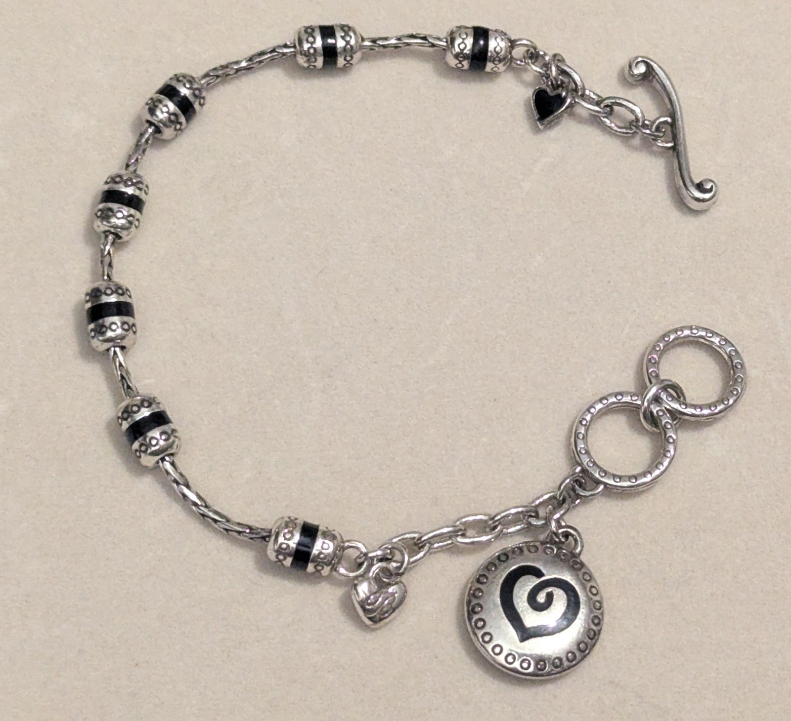 BRIGHTON Marin Silver and Enamel Beaded Bracelet