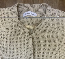 Calvin Klein women s tan blazer sportcoat size 8