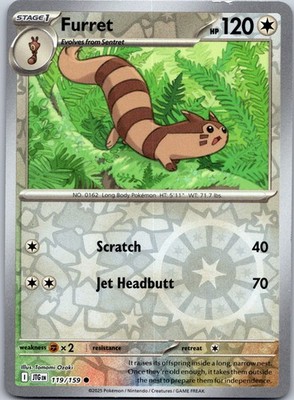 Furret 119/159 - Journey Together Reverse Holo
