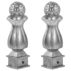  2 Stück Zaun-Topper-Köpfe, Zaun-Endstücke,