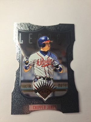 CHIPPER JONES 1997 Leaf Fractal Matrix Die Cut Atlanta Braves PR: 250