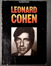 Leonard Cohen 1976 UK tour programme. VG condition