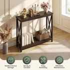Console Entryway Sofa Table Rectangular Display Table for Living Room Hallway