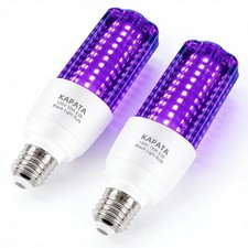 Kapata 15W LED UV Black Light Bulb Energy Saving UV Black Lights UVA Level 3954