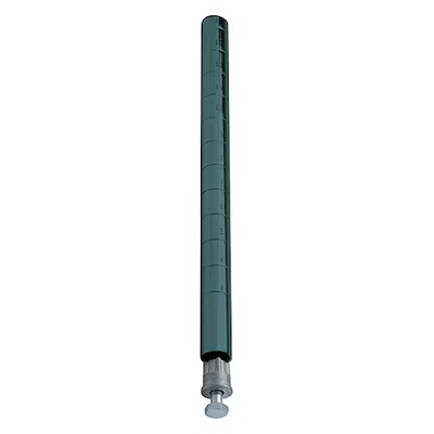 QUANTUM STORAGE SYSTEMS P74P Wire Shelving Post, 74''H Post, Proform, Green Epoxy