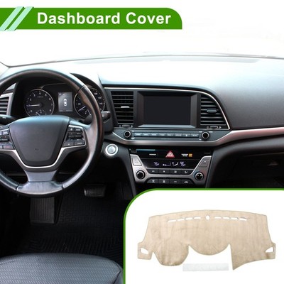 Dashboard-Abdeckung für Hyundai Avante 2012-2016 Sonnenschutz Bezug Beige