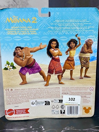 Disney Mattel Moana 2 Canoe Crew Doll Figurine Playset New In Box 8pcs - Picture 10 of 11