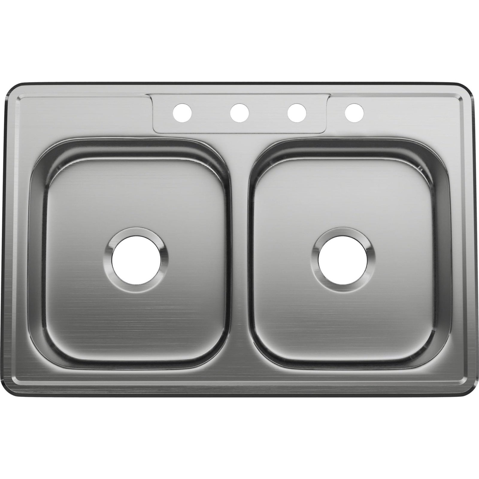 PFSR332274A Bealeton 33 Drop In Double Basin Stainless Steel Kitchen Sink - S...