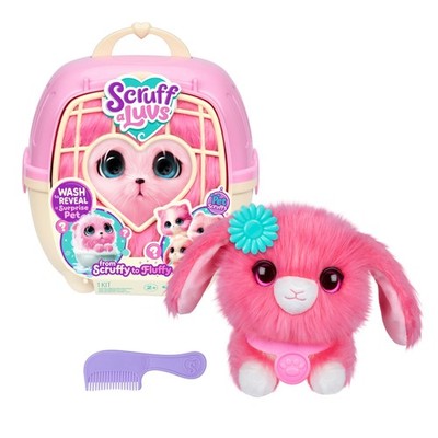 ScruffaLuvs Pet Scruffs Pink - Mystery Plüschtier, 7,5 Zoll groß - Waschen zum Aufdecken...