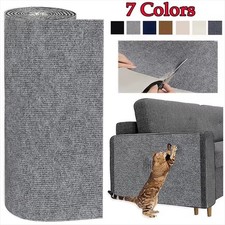 Self Adhesive Cat Scratcher Mat Trimmable Scratch Pad Sofa Furniture Protector