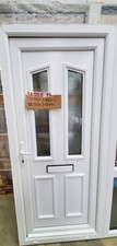 External UPVC Panel Door 1285 x 2065mm Front Door Good Condition White