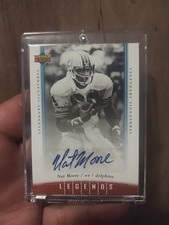 2006 Upper Deck Legends Football Nat Moore Auto Miami Dolphins