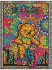 Dead & Company 4/19/25 AP, SPHERE 2025 Bicycle Day 4/19 art Todd Slater