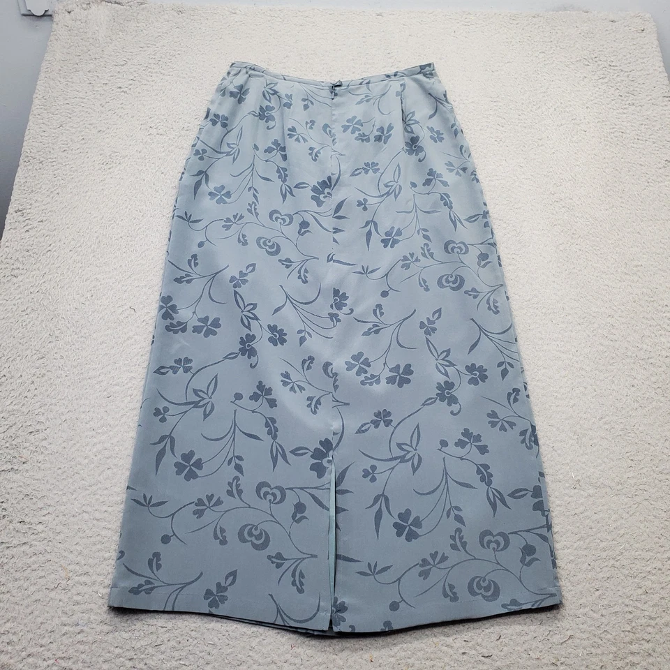 Falda Petite Sophisticate Mujer 8 Multi Floral Forrada de Seda Única Ventilación Cremallera Trasera Foto 2 de 4