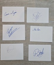 6x PDC DARTS signed Autogramm In Person  CLAYTON, SEARLE etc.
